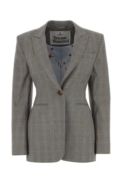 Vivienne Westwood Tailored Jacket Featuring Padded Shoulders In Multi