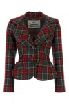Vivienne Westwood Embroidered Wool Drunken Blazer
