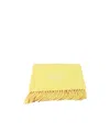 Vivienne Westwood Embroidery Tassel Scarf In Yellow