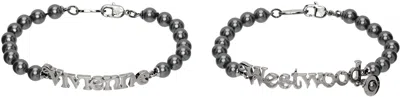 Vivienne Westwood Emilio Bracelet Set In Gray