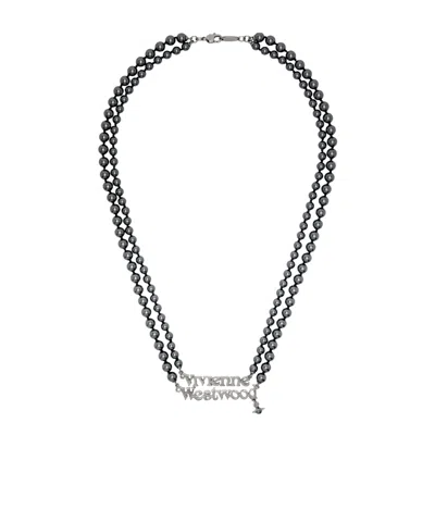Vivienne Westwood Emilio Necklace In Black