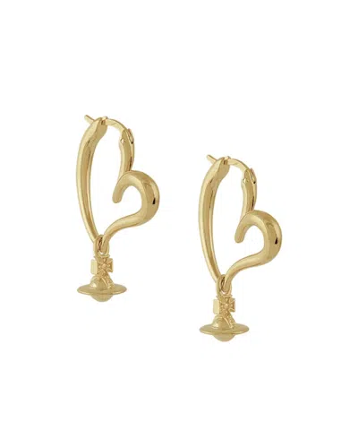 Vivienne Westwood Emily Heart-hoop Earrings In Gold