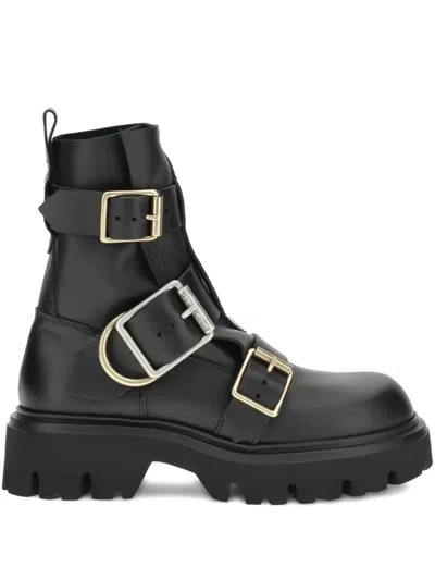Vivienne Westwood Empire Buckle-straps Boots In Black