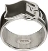 Vivienne Westwood Enamel Belt Ring In Metallic