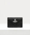 Vivienne Westwood Envelope Billfold Mini Croc-embossed Black One Size Women In Black