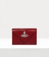 Vivienne Westwood Envelope Billfold Mini Croc-embossed Red One Size Women In Red