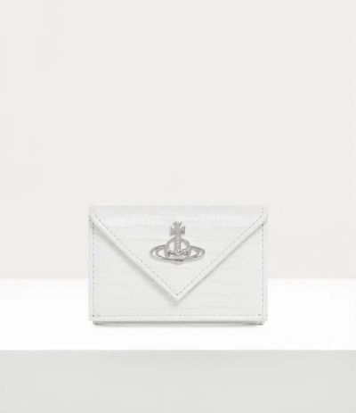 Vivienne Westwood Envelope Billfold Mini Croc-embossed White One Size Women