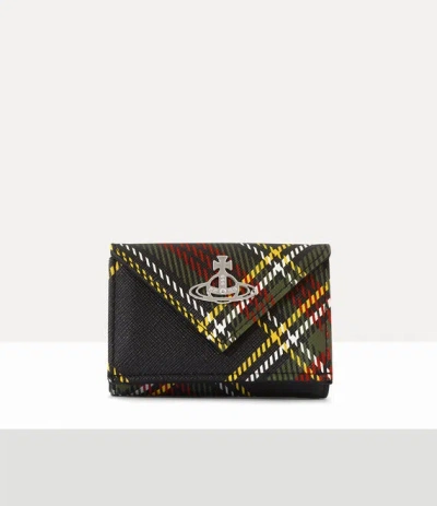 Vivienne Westwood Envelope Billfold Saffiano Printed Chelsea-tartan One Size Women