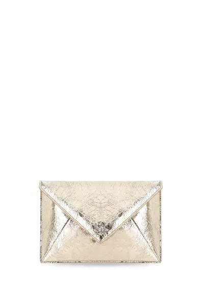Vivienne Westwood Envelope Clutch Bag In Golden