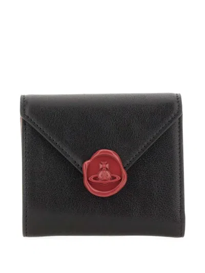 Vivienne Westwood Envelope Trifold Wallet In Black