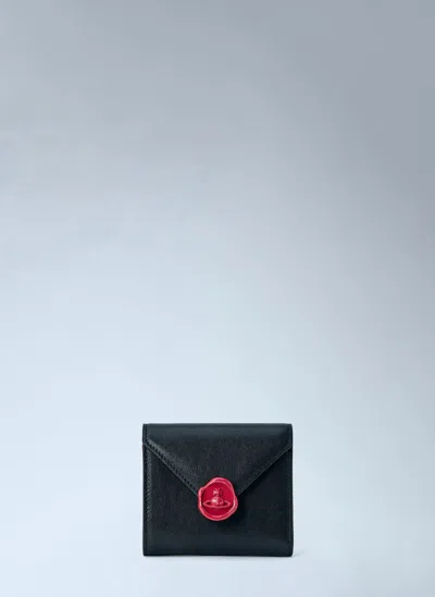 Vivienne Westwood Envelope Trifold Wallet In Black
