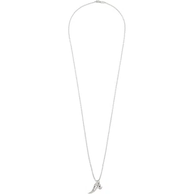 Vivienne Westwood Ernest Long Pendant Necklace In Metallic