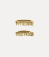Vivienne Westwood Essex Ring Gold Silver Unisex In Gold