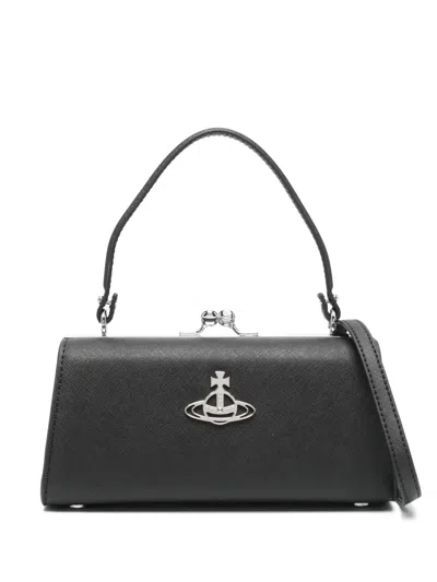 Vivienne Westwood Extra Large Doll Tote Bag In Black