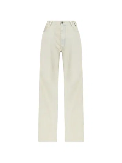 Vivienne Westwood Faded-wash Wide-leg Jeans In Neutral