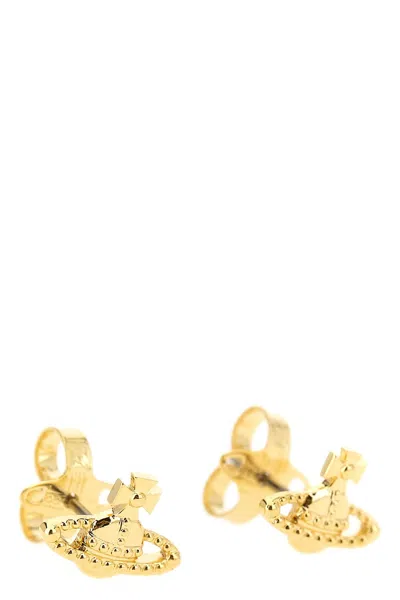 Vivienne Westwood Farah Studded Earrings In Gold