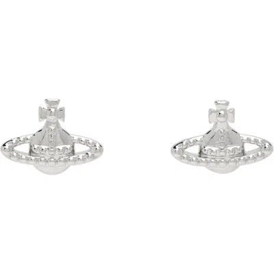 Vivienne Westwood Farah Earrings In P019 Platinum