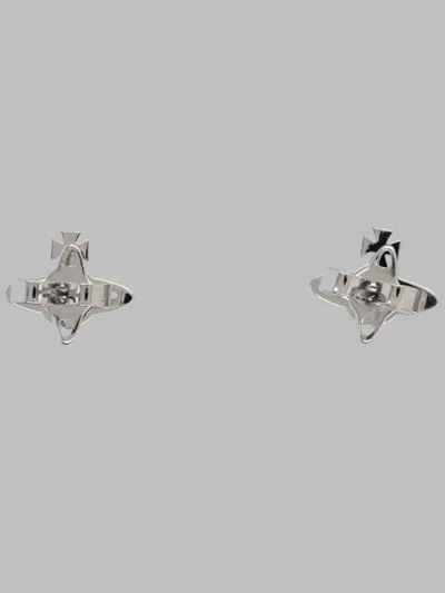 Vivienne Westwood Farah Mini Orb Earrings In Silver