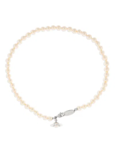 Vivienne Westwood Faux Pearl Bracelet In Neutral