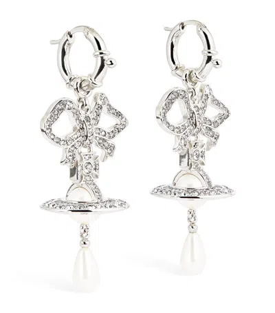 Vivienne Westwood Faux Pearl Roberta Earrings In Black