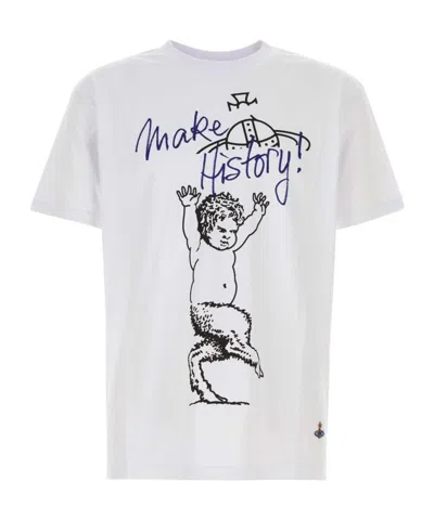 VIVIENNE WESTWOOD FAWN GRAPHIC-PRINT T-SHIRT