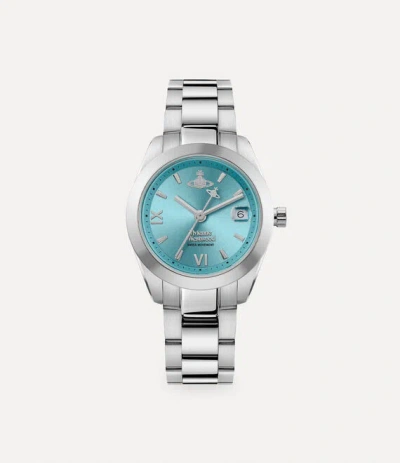 Vivienne Westwood Fenchurch Watch Silver / Turquoise Stainless Steel Women