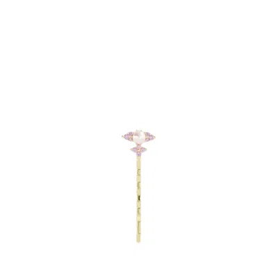 Vivienne Westwood Feodora Bobby Hair Clips In Grey