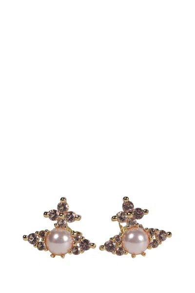 Vivienne Westwood Feodora Earrings In Gold