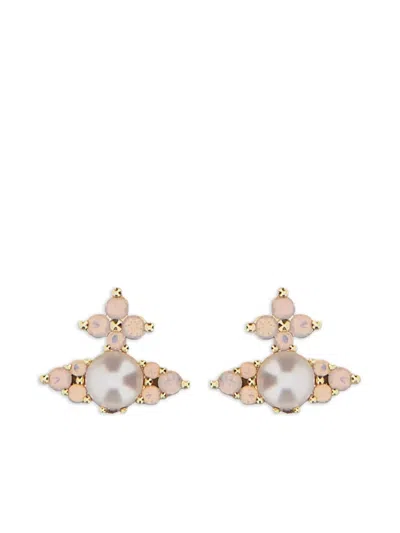 Vivienne Westwood Feodora Faux-pearl Earrings In Metallic