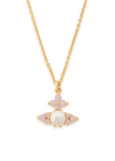 Vivienne Westwood Feodora Orb Crystal-embellished Necklace In Gold