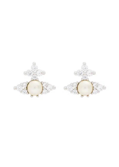 Vivienne Westwood Feodora Orb-embellished Stud Earrings In Gold