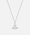 Vivienne Westwood Feodora Pendant Silver Cubic Zirconia / Glass Pearls Women In Silver