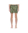 Vivienne Westwood Green Figurines Classic Swim Shorts In Green