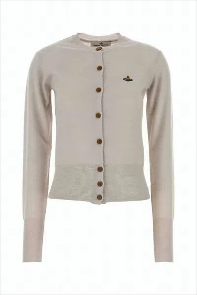 Vivienne Westwood Finely Knit Cardigan In Neutral