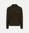 Vivienne Westwood Fisherman Jumper Wool Khaki-melange Xxl Men In Brown