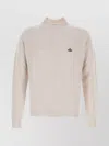 Vivienne Westwood Fisherman Knit Sweater High Neck In Animal Print