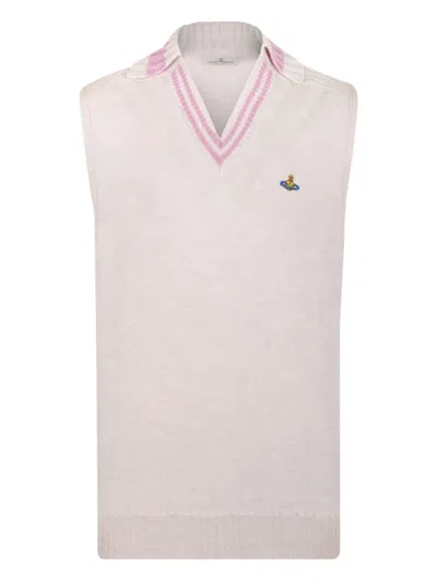 Vivienne Westwood Fisherman Striped Vest In Neutral