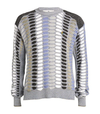 Vivienne Westwood Fishscale-knit Sweater In Multi