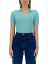 Vivienne Westwood Fitted Deep V-neck Sweater With Ribbed Texture In Blue