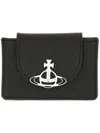 Vivienne Westwood Flap Card Holder Black In Black
