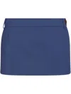 Vivienne Westwood Navy Foam Tailored Miniskirt In Blue
