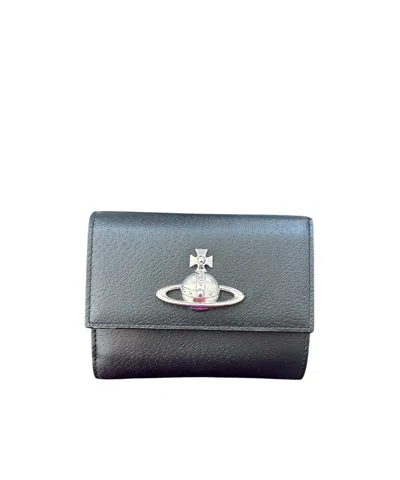 Vivienne Westwood Flap Wallet In Black