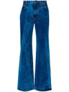 Vivienne Westwood Ray Denim High Waist Flared Wide Jeans In Blue