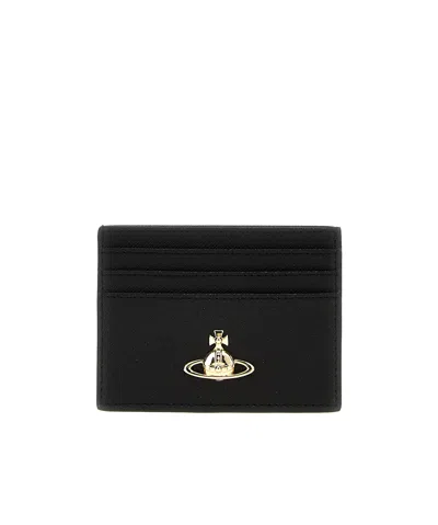 Vivienne Westwood Flat Card Holder In Black