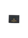 Vivienne Westwood Orb-plaque Quilted Leather Wallet In Black