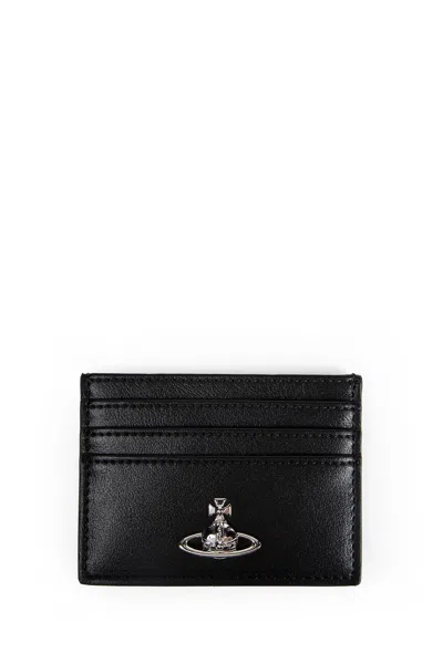 Vivienne Westwood Flat Card Holder In Black