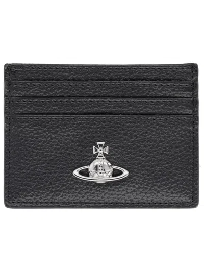 Vivienne Westwood "flat" Card Holder In Black