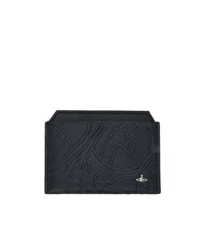 Vivienne Westwood Flat Card Holder In Black