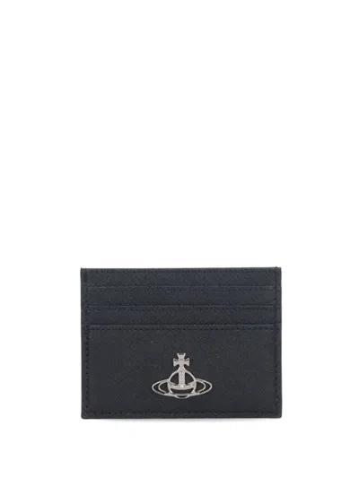 Vivienne Westwood Flat Card Holder In Black
