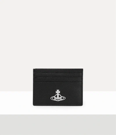 Vivienne Westwood Flat Card Holder Faux Leather Black One Size Women
